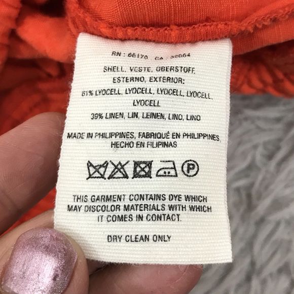 Anthropologie Cartonnier Jacquard Eisenhower Orange Bomber Jacket Size S $118 - Picture 5 of 9